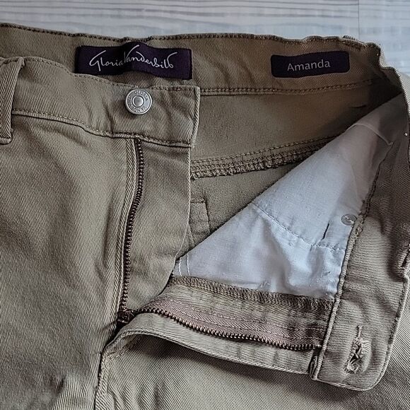 Gloria Vanderbilt Amand Tan Colored Jeans Womens Size 6 - Picture 8 of 14